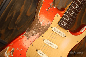 Fender Custom Shop Limited Edition Big Head Strat Super Heavy Relic Candy Tangerine 2019 Abigail Ybarra