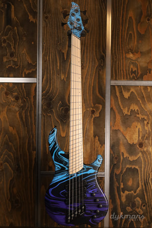 Dingwall Limited Edition NG3 "Nolly" Signature, 5-String, Purple-Blue Fade Swirl