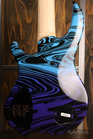 Dingwall Limited Edition NG3 "Nolly" Signature, 5-String, Purple-Blue Fade Swirl