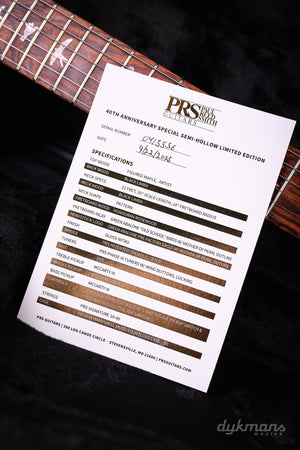 PRS 40th Anniversary Special Semi-Hollow Faded Whale Blue