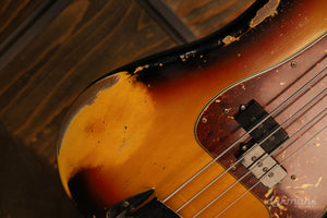 Fender Custom Shop Limited Edition '63 Precision Bass Heavy Relic Faded 3-Tone Sunburst 2024