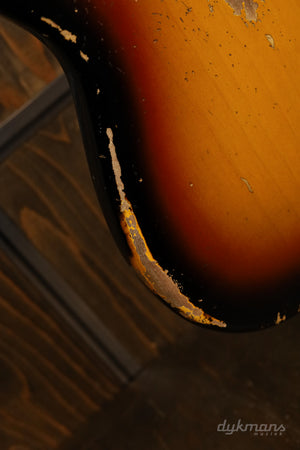 Fender Custom Shop Limited Edition '63 Precision Bass Heavy Relic Faded 3-Tone Sunburst 2024