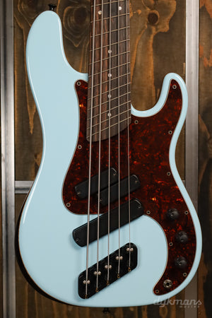 Dingwall Custom Shop Super P/J 5 Sonic Blue Trans Black Back