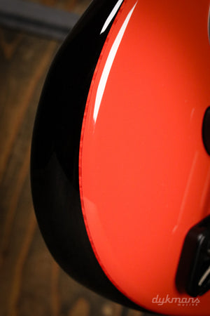 Dingwall Custom Shop Super P/J 5 Fiesta Red Trans Black Back