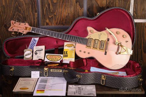 Gretsch Custom Shop 1959 White Penguin Faded Shell Pink Super Heavy Relic by Master Builder Gonzalo Madrigal