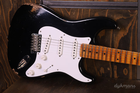 Fender Custom Shop Limited Fat '54 Strat Relic Aged Black