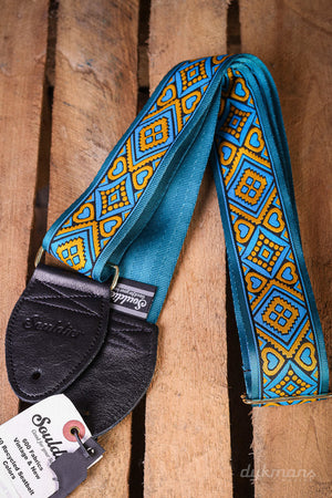 Souldier Guitar Strap Sage Turquoise Black