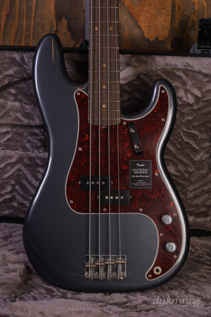 Fender Limited Edition Vintera II Road Worn '60s Precision Bass Charcoal Frost Metallic