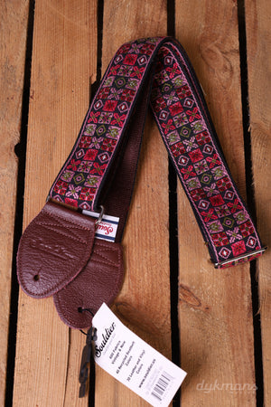 Souldier Guitar Strap Woodstock Pink Burgundy