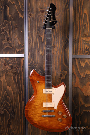 Novo Serus P2 Carve Top Flamed Maple Faded Tea Burst