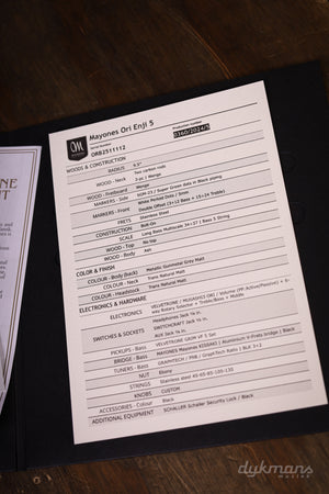 Mayones Ori Enji 5 Gunmetal Gray