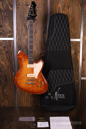 Novo Serus P2 Carve Top Flamed Maple Faded Tea Burst