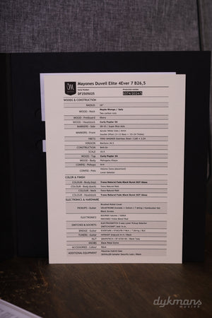 Mayones Duvell Elite 4EVER 7 (26.5") Natural Fade