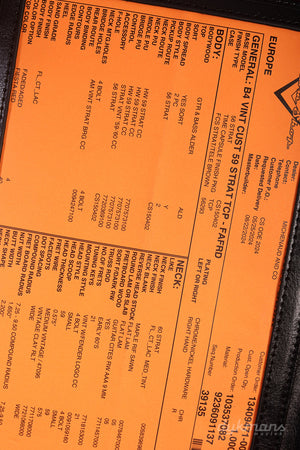 Fender Custom Shop Vintage Custom 1959 Stratocaster Aged Fiesta Red