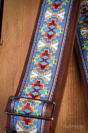 RightOn Guitar Strap Lollapalooza II Blue Standard Plus