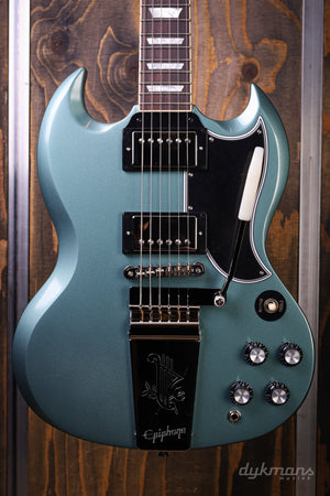 Epiphone 1964 SG Standard Reissue with Maestro Vibrola Pelham Blue