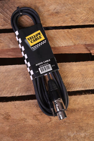 Yellow Cable K12-3 6.3mm Female XLR to 3.5mm TRS Mini-Jack