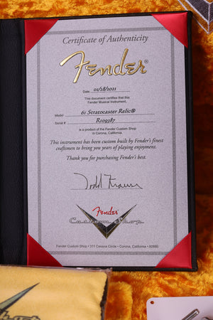 Fender Custom Shop Masterbuilt Todd Krause 61 Relic Stratocaster PRE-OWNED 