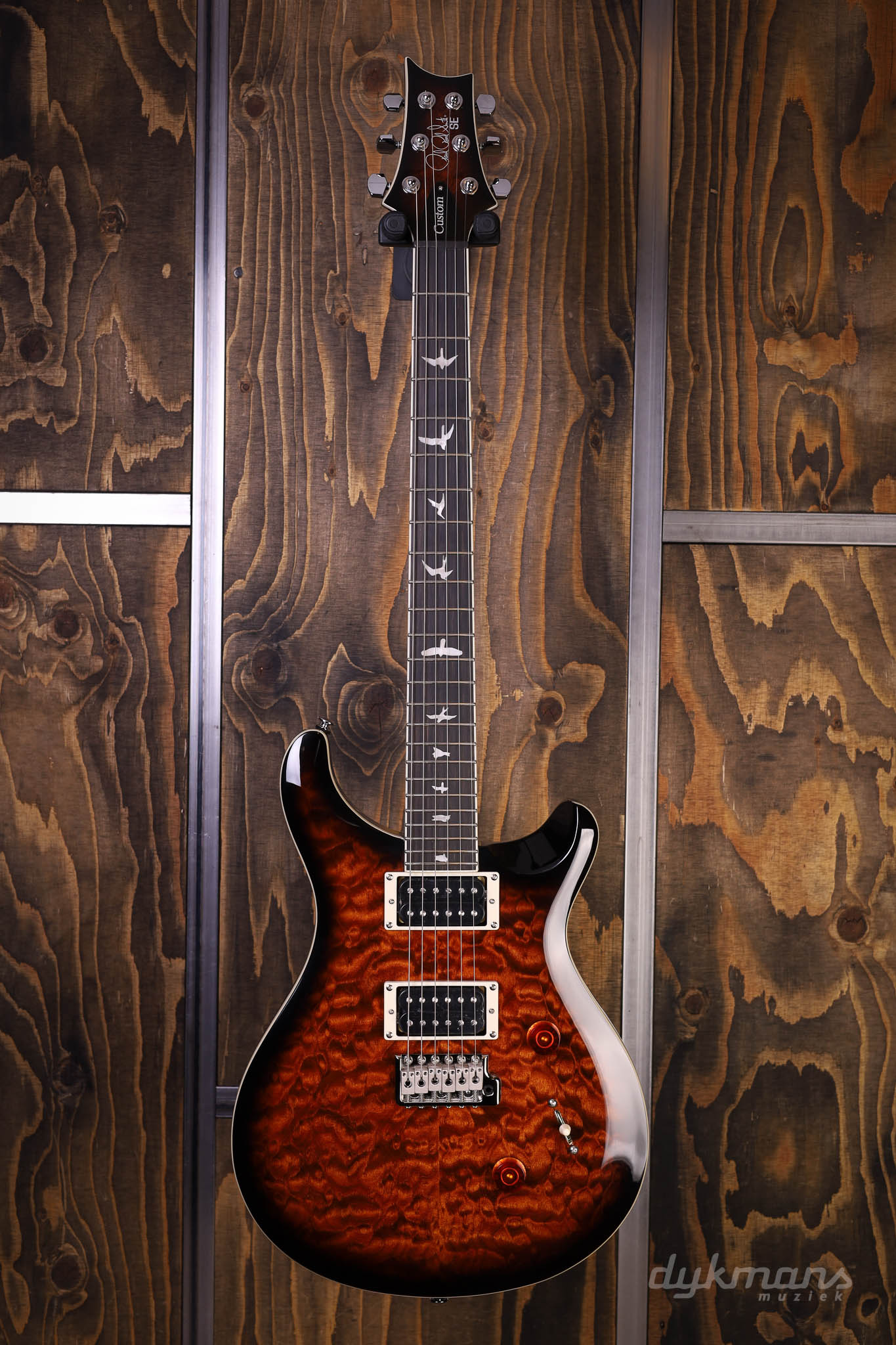 PRS SE Custom 24 Quilt Black Gold Burst