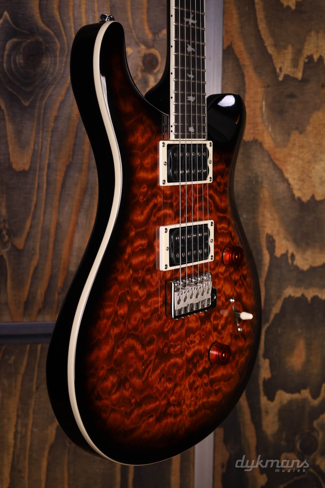 PRS SE Custom 24 Quilt Black Gold Burst