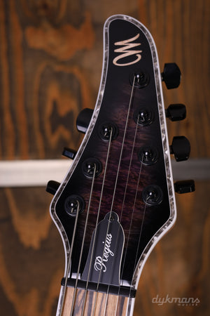 Mayones Regius 7 Burl Maple 5A Galaxy Eye Purple