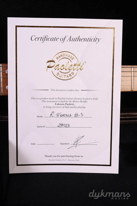 18 December - Paoletti Richard Fortus Signature Cream