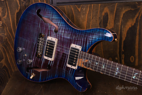 PRS Wood Library Hollowbody II Violet Blue Burst 10-Top