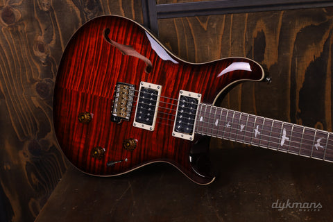 PRS SE Custom 24 Semi-Hollow Piezo Orange Tiger Burst