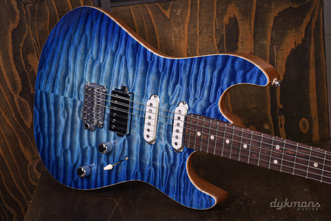 Patrick James Eggle 96 HSS Quilted Island Blue Burst