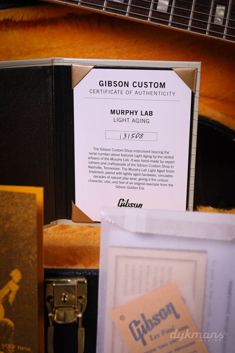 Gibson Custom Shop Murphy Lab '64 ES-335 Double Gold Top Dark Back Light Aged 