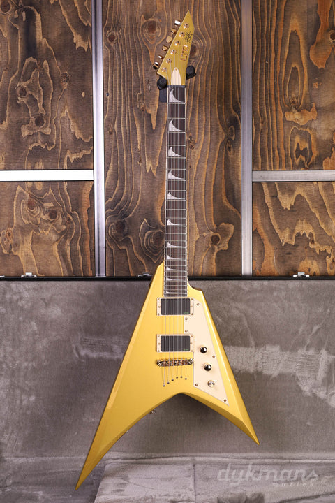 ESP LTD Kirk Hammett Signature KH-V Metallic Gold
