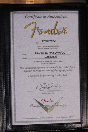 Fender Custom Shop Limited Edition 1963 Stratocaster Journeyman Relic Aged Fiesta Red