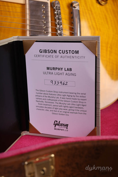 Gibson Les Paul 1959 Standard Green Lemon Fade Murphy Lab Ultra Light Aged