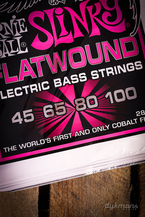 Ernie Ball Super Slinky Cobalt Flatwound Bass 45-100
