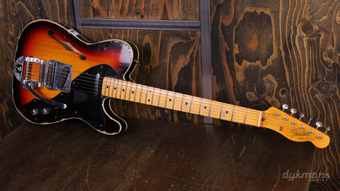 Fender Custom Shop Masterbuilt Telecaster Thinline Relic 2-Color Sunburst PRE-OWNED!