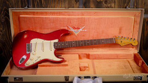 Fender Custom Shop Limited Edition 63 Stratocaster Relic Aged Candy Apple Red