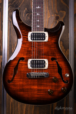 PRS SE Ed Sheeran Hollowbody I Piezo Baritone Orange Tiger Smokeburst