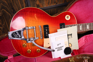 Gibson Custom '59 Les Paul Standard P-90s Wide Tomato Burst Bigsby Ultra Light Aged