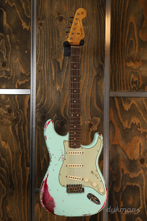 Fender Custom Shop Stratocaster Heavy Relic Surf Green Over Pink Paisley