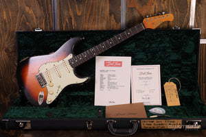 Del-Tone 60s S-Style 3-Tone Sunburst Heavy Aged