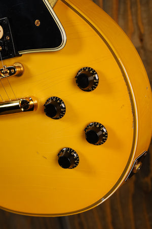 Gibson Custom Murphy Lab 1957 Les Paul Custom Heavy Antique White 2-Pickup Light Aged