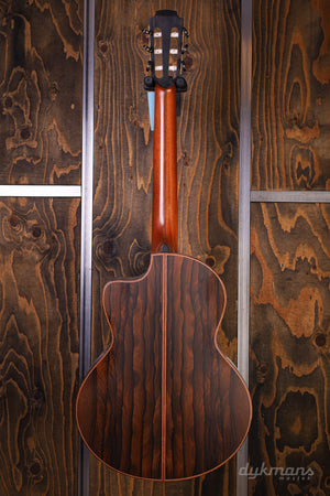 Lowden S50J Ziricote Alpine Spruce leaf inlay