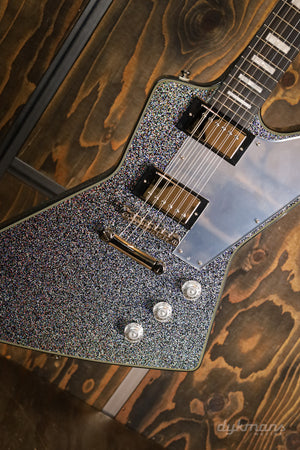 Epiphone Lzzy Hale Explorer Custom Black Diamond Holographic Sparkle