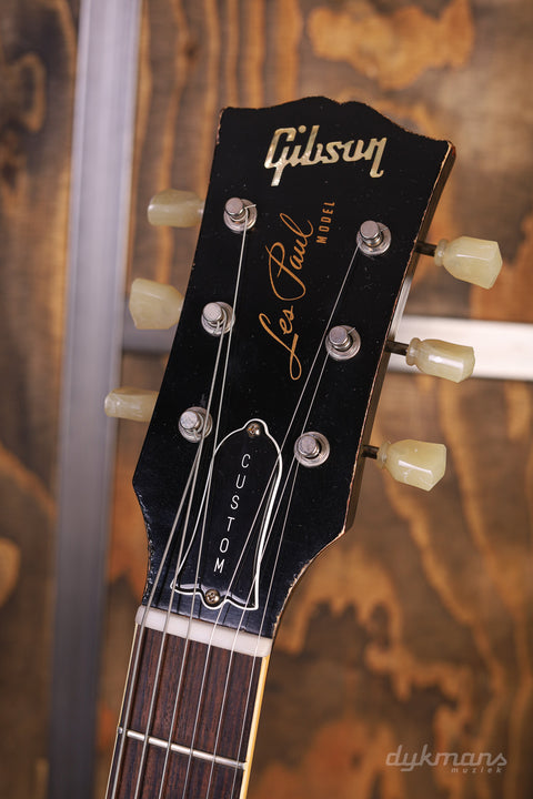 Gibson Custom Shop Les Paul Standard Painted Over Limited Run Ebony over Cherry Sunburst PRE-OWNED!