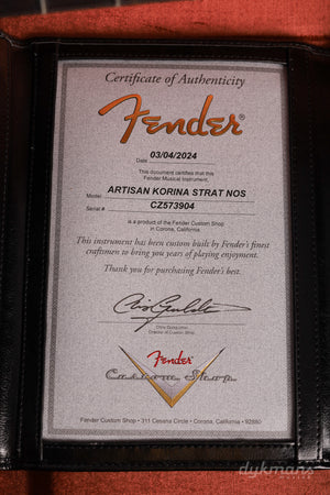 Fender Custom Shop Artisan Korina Strat 3-Color Chocolate Sunburst NOS