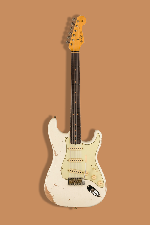 Fender Custom Shop Limited Edition '64 L-Series Strat Heavy Relic Aged Olympic White PRE-ORDER