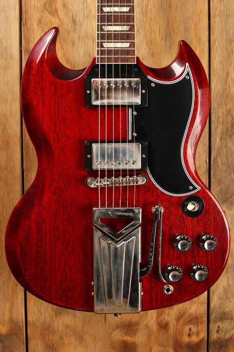 Gibson Custom Shop 60th Anniversary 1961 SG Les Paul Standard Cherry Red Sideways Vibrola VOS #101471