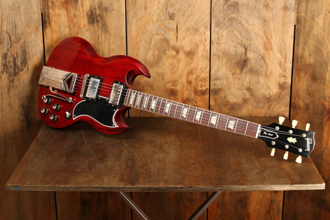 Gibson Custom Shop 60th Anniversary 1961 SG Les Paul Standard Cherry Red Sideways Vibrola VOS #101471