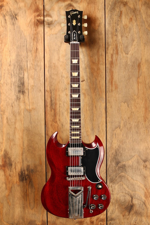 Gibson Custom Shop 60th Anniversary 1961 SG Les Paul Standard Cherry Red Sideways Vibrola VOS #102291