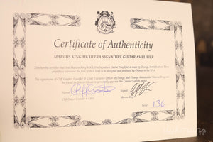 Orange Marcus King MK Ultra Head